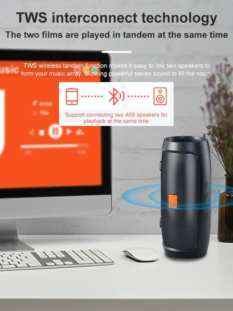 TF USB Portable Bluetooth Speaker