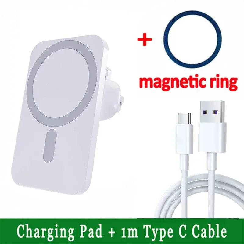30W Magnetic Car Wireless Charger For iPhone