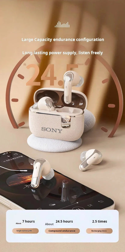 Sony Original TWS Bluetooth Earphones HIFI Mic Wireless Earbuds Sports Headphones with LED Display for Gaming