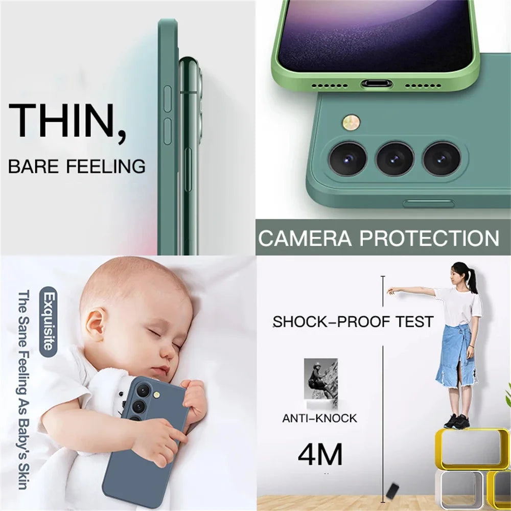 Luxury Liquid Silicone Case for Samsung