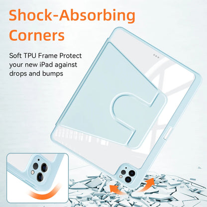 360° Rotation iPad Case for 2024 Air 11 13 M2 Pro 11 13 M4 Air 4 5 10.9  iPad 7/8/9/10th Generation Mini 6 Tablet Stand Cover