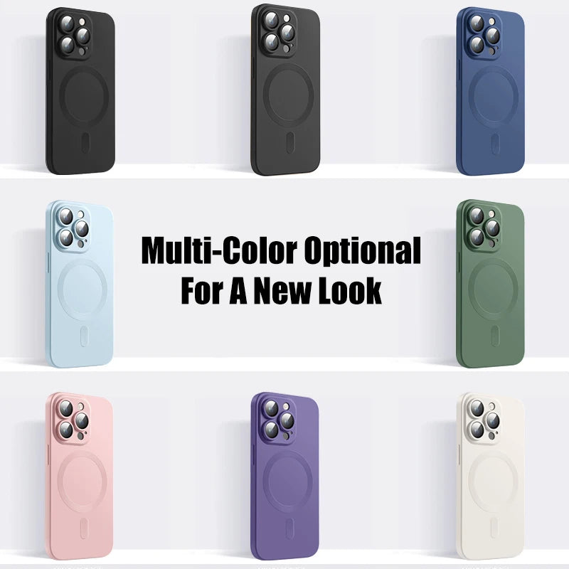 Original Matte Silicone Magnetic Case For iPhone 1