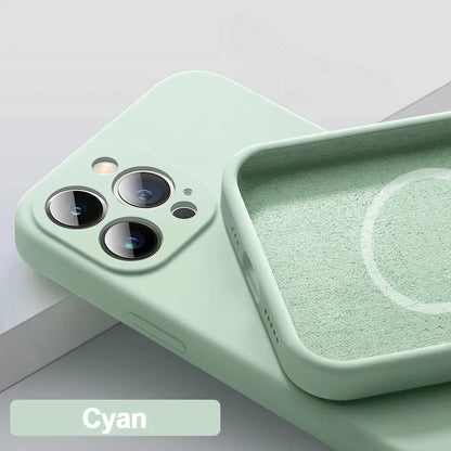 Original Wireless Charging For Magsafe Liquid Silicone Bumper Case For iPhone
