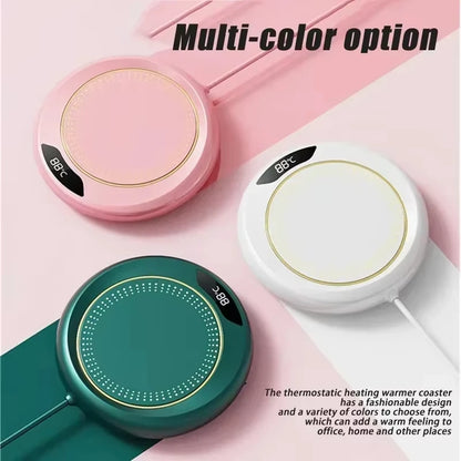 Thermostat Coaster USB Home Heating Coaster 3-speed Adjustment Heating 55 Degrees Constant Temperature