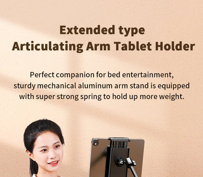 Adjustable Metal Arm Tablet Mount