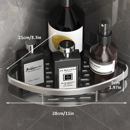 Bathroom Storage - No Drill - Wall Mount - Corner Shelf