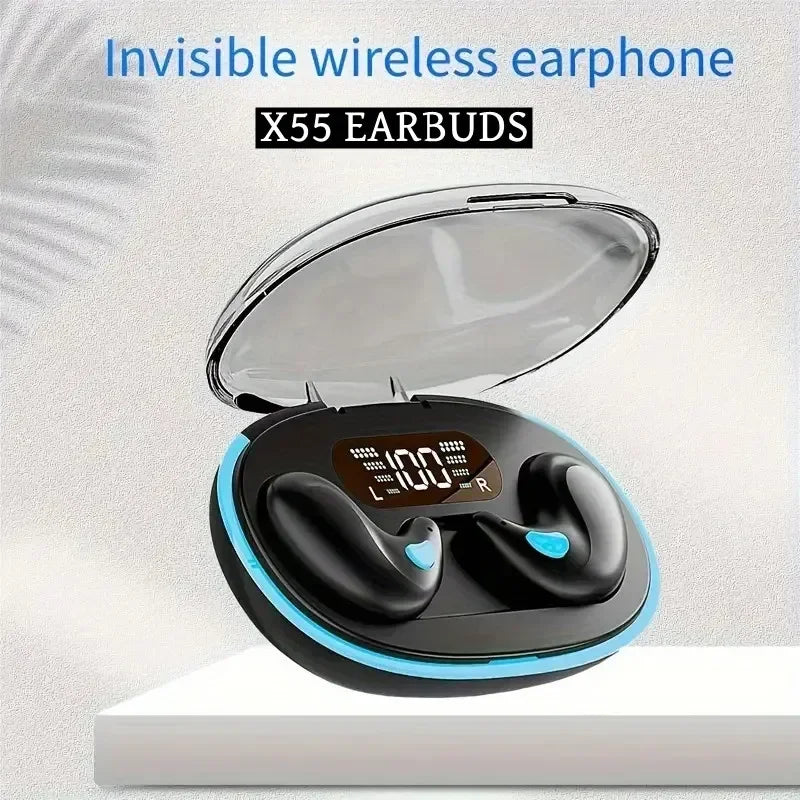 X55 Sleeping Earbuds Wireless Mini Headphones For Work