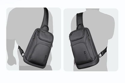 HK Business Crossbody Bag For Men Portable Shoulder Messenger Bags Male Waterproof Travel Short Trip Chest Bag For 11 Inch iPad