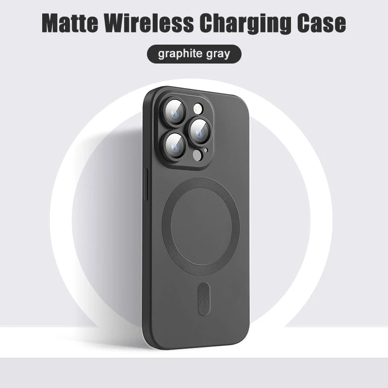 Original Matte Silicone Magnetic Case For iPhone 1