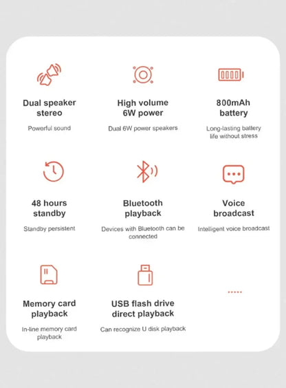 TF USB Portable Bluetooth Speaker
