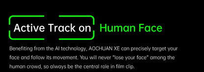 AOCHUAN 3-Axis Handheld Gimbal Stabilizer for Smartphone with Fill Light