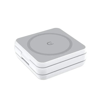 3 In 1 Foldable Magnetic Wireless Charger Stand For iPhone 16 15 14 13 Pro Max iWatch 10 9 AirPods Fast Charging Station Holder