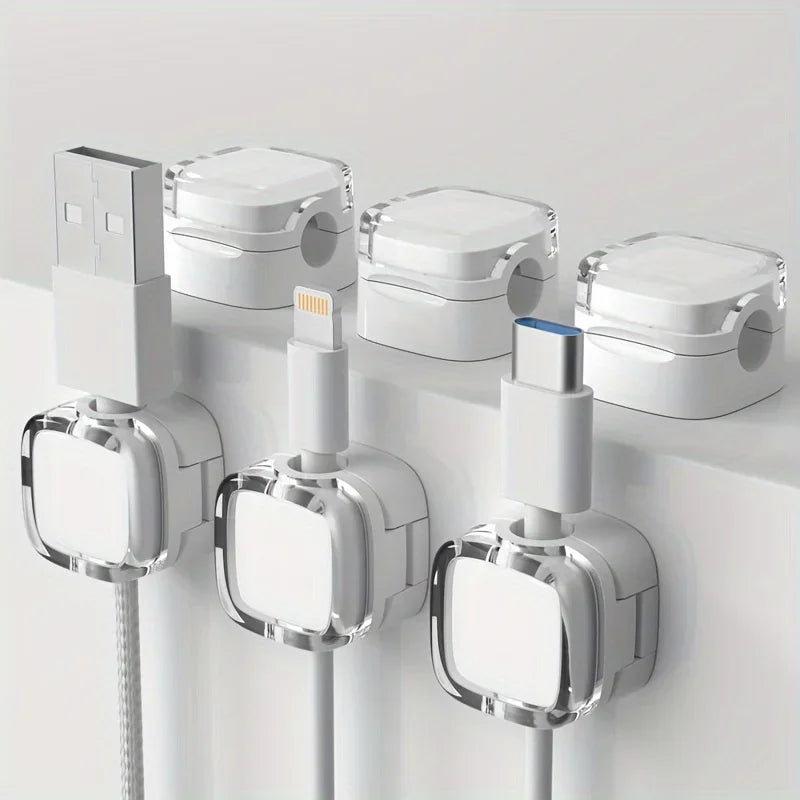 VIKEFON 6pcs Magnetic Cable Management Clips