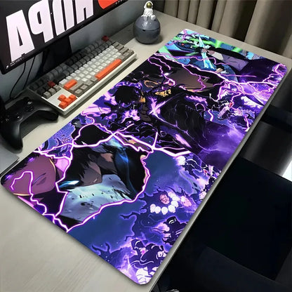 Purple Clouds Mouse Pad XXL PC Cool Anime S-solo L-leveling Desk Mat Large Gamer Cabinet Mousepad Laptop Keyboard Rug Best Gift
