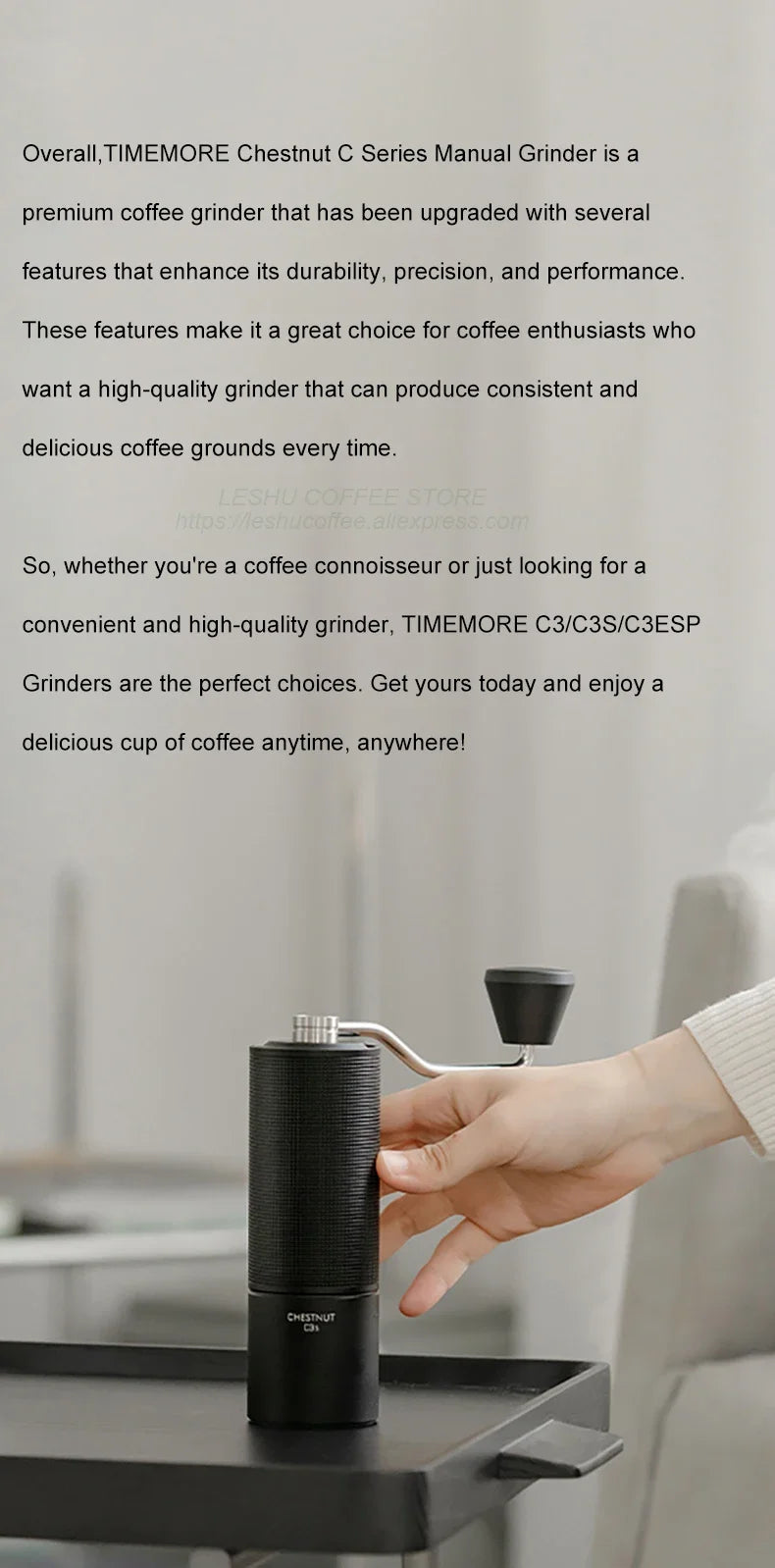 TIMEMORE Chestnut C3S / C3ESP Manual Coffee Grinder