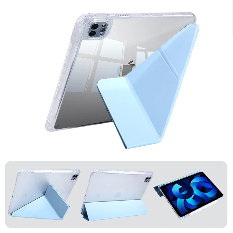 For iPad Air Case 2025 iPad 11th Gen 11 Air4 Air6 Air5 Air7 10.9 in 10.2 iPad Pro 11 13  Inch Case with Pencil Holder M2 M3 A16
