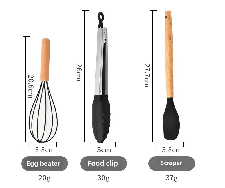 12-Piece Silicone Kitchen Utensil Set