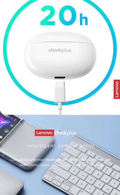 Original Lenovo XT88 Wireless Bluetooth Earbuds Hifi Music Earphone With Microphone Headphone Sport Waterproof Headset 2022 New
