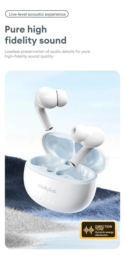 Lenovo LP5 PRO Wireless Bluetooth 5.4 Earphones TWS HiFi Sound Gaming Earbuds LP5Pro Sport headset Long Standby Touch Control