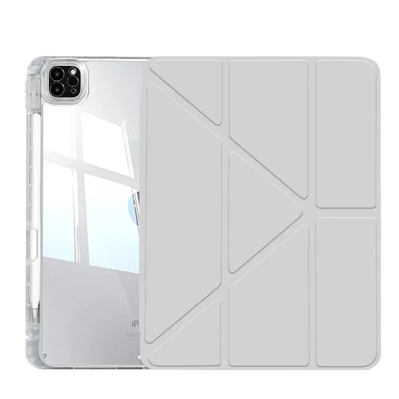 Y-Fold Case For 2025 A16 11th iPad Air 11 M3 M2 2024 iPad 10th Gen 10.2 7 8th 9th Pro11 M4 Air4 5 10.9 Air13 M2 M3 Pencil Holder