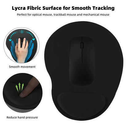 Ergonomic Wrist Rest Mouse Pad - Comfortable Wrist Support