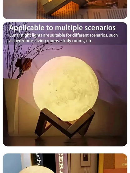 1 LED Moon Light Galaxy Lamp - Bedroom Decoration (Warm Light)