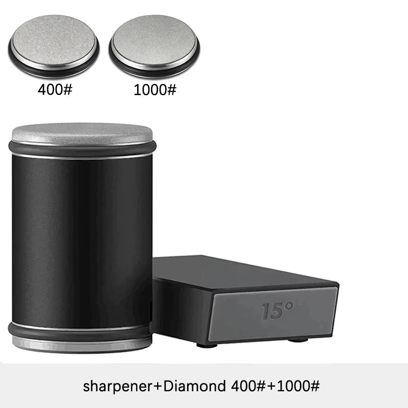 Rolling Knife Sharpener Magnetic Knife Holder Diamond Sharpening Stone Kit