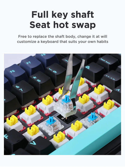 AULA F87 Pro - Wireless Mechanical Keyboard - Silent Keys