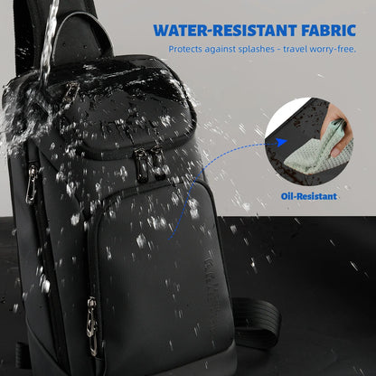 HK Business Crossbody Bag For Men Portable Shoulder Messenger Bags Male Waterproof Travel Short Trip Chest Bag For 11 Inch iPad