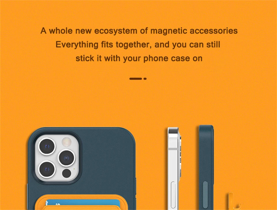 Magsafe Magnetic Wallet Phone Case For iPhone