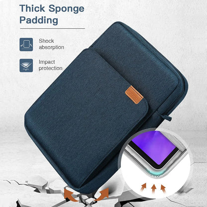 Tablet Bag For iPad Pro 12.9 iPad Air 11 13 2024 Pouch Case For iPad 7 8 9 10th Generation Air 5 4 3 Portable Sleeve Tablet Bag