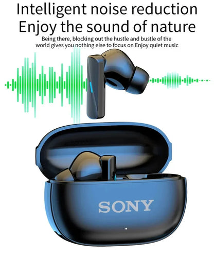 S ony True Wireless Bluetooth Earphones Headphones In-ear Earplugs Waterproof Fitness Motion Music Hedset Flip Cover Earphone