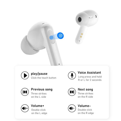 Sony Intelligent Noise Reduction Headset LX102 True Wireless Bluetooth Headphones HIFI Stereo Motion Waterproof Earphones Mic