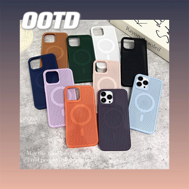 Heat Dissipation Magsafe Mesh Case For iPhone