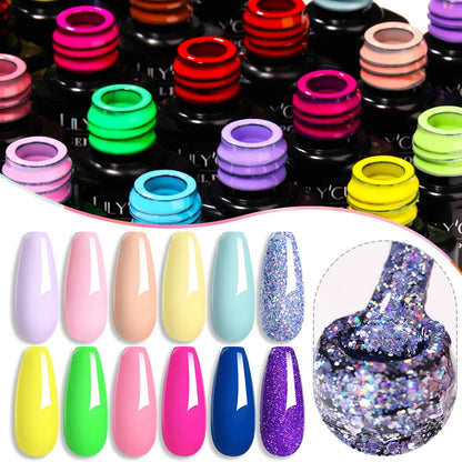 LILYCUTE 129 Colors Nail Gel Polish