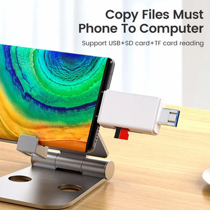 6-in-1 Type-C Card Reader – Fast & Versatile Data Transfer