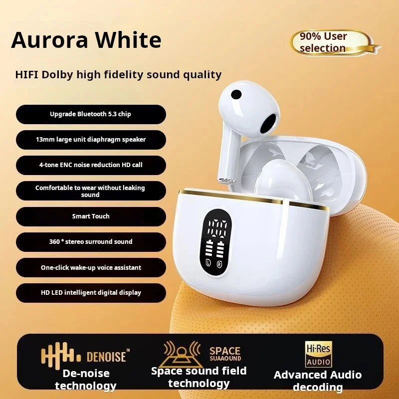 Sony True Wireless Earphone HIFI Stereo Sound ENC Bluetooth Headphones Power Display Earbuds For IPhone Samsung Headset Cable