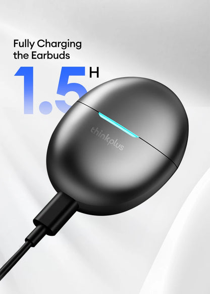 Lenovo Earphones Wireless Bluetooth Business Headset Noise Reduction Sport Earbuds Low Latency Gaming Headphones  Long Endurance