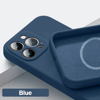 Original Wireless Charging For Magsafe Liquid Silicone Bumper Case For iPhone