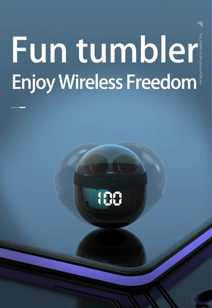 Ultra Small Mini Bluetooth 5.3 Headset Digital Display Wireless Touch Invisible Headphones Noise Reduction Sleep Earbud With Mic