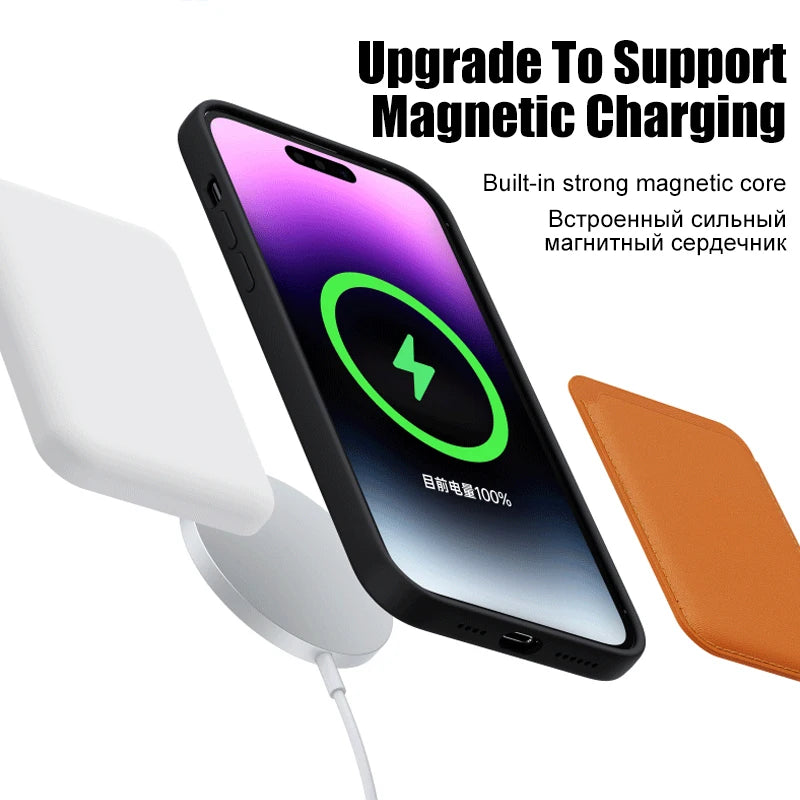 Original Matte Silicone Magnetic Case For iPhone 1