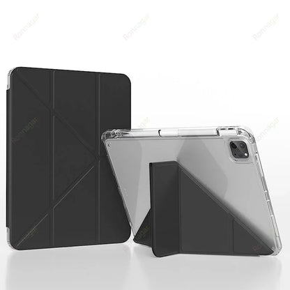 Y-Fold Case For 2025 A16 11th iPad Air 11 M3 M2 2024 iPad 10th Gen 10.2 7 8th 9th Pro11 M4 Air4 5 10.9 Air13 M2 M3 Pencil Holder