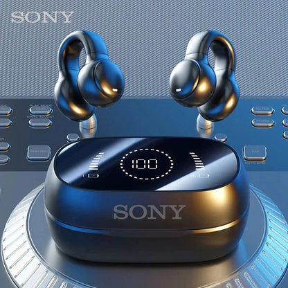 Sony Bone Conduction Wireless Earbuds - Bluetooth Headset with Noise Reduction Mic Sport Charging Earphones