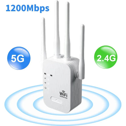 1200Mbps Dual-Band WiFi Repeater