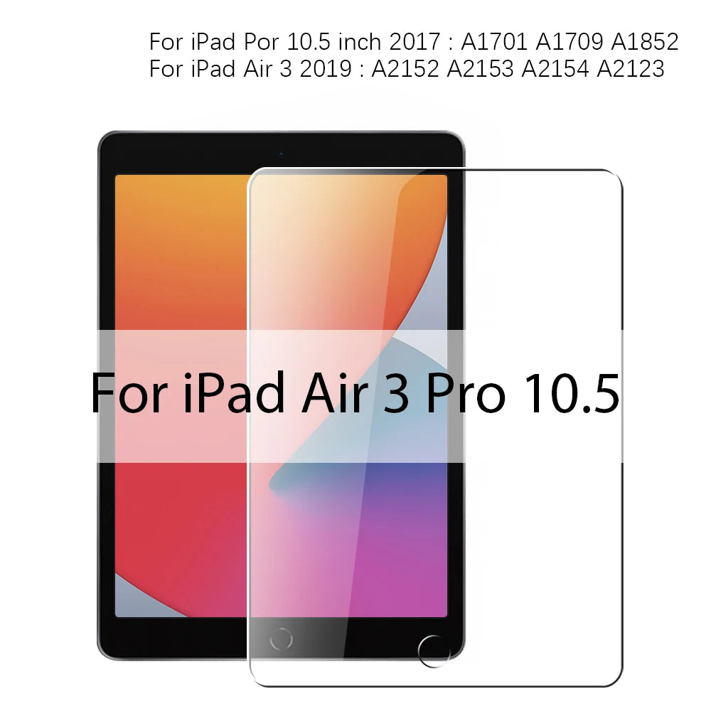 Tempered Glass Screen Protector For Ipad Pro 13 M4 2025 12.9 A16 11th Air 11 5 4 M3 M2 10 9 9th 10th 8 Generation Mini 7 6 Film