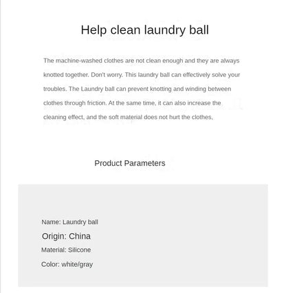 Reusable Silicone Hair Catcher Laundry Ball