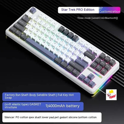 AULA F87 Pro - Wireless Mechanical Keyboard - Silent Keys