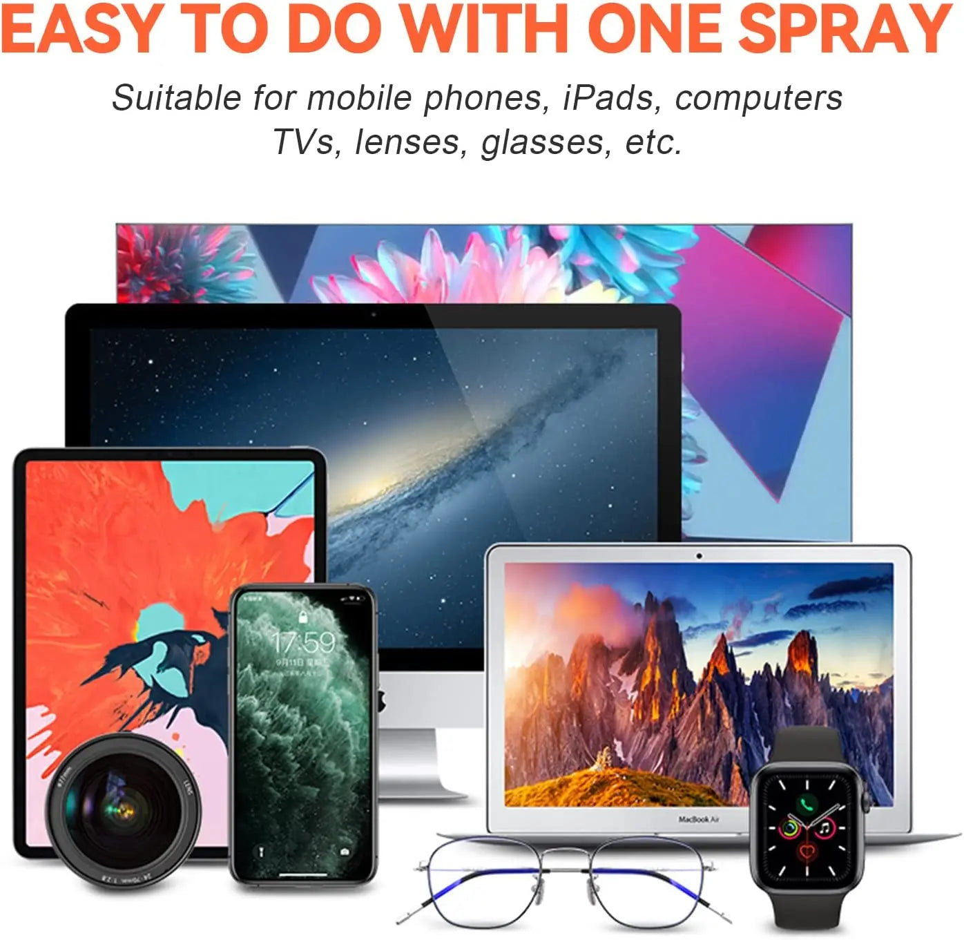 2 in 1 Screen Cleaner Spray - Screen Dust Remover
