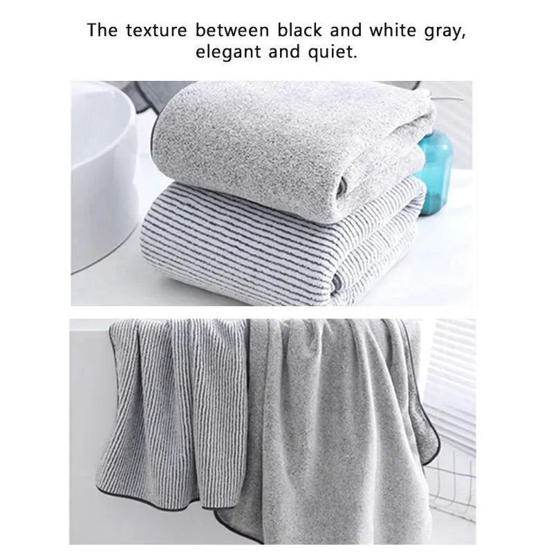 1PCS Thickened Bath Towels - 100% Bamboo Fiber