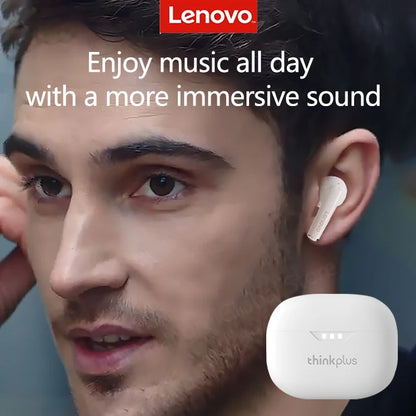 100% Original Lenovo Headphones Wireless Bluetooth 5.2 Earbuds HiFi Stereo Noise Reduction Headphones Touch Control 250mAH New